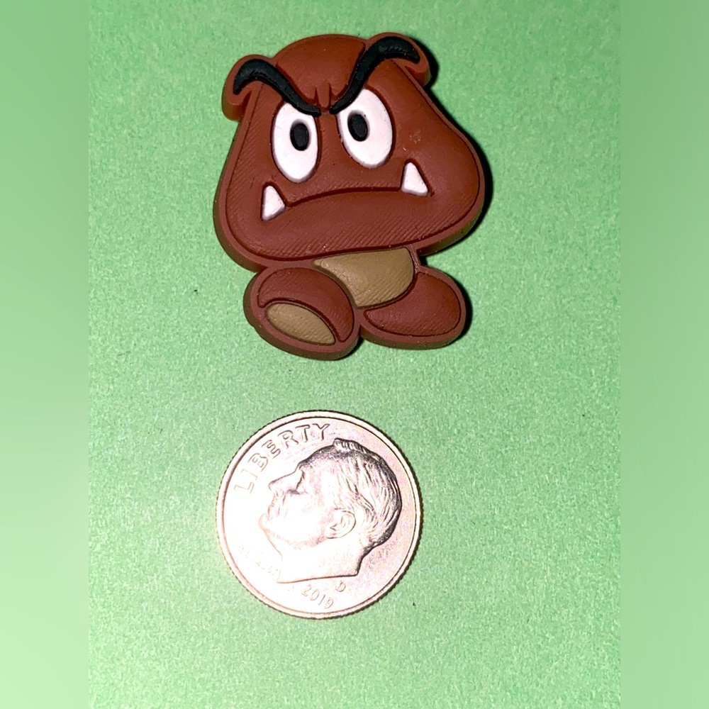 (10 for $15) Goomba Super Mario Bros Nintendo Crocs Shoe Charms